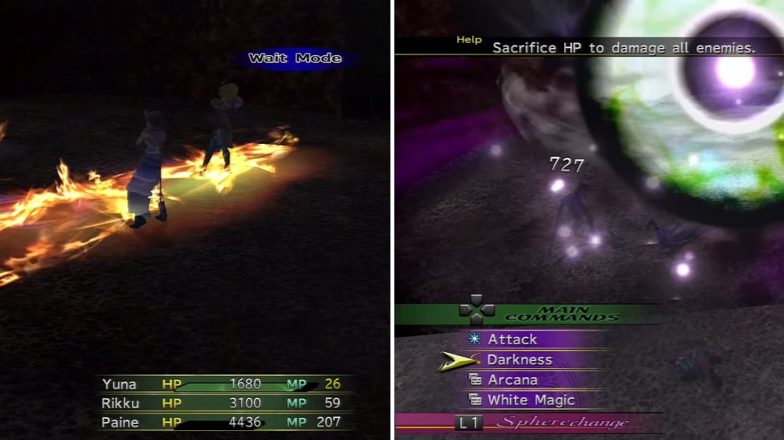 Razzia (left) is fairly weak compared to Passado. Cindy does use Demi (right) though so just keep an eye out for attacks afterwards.