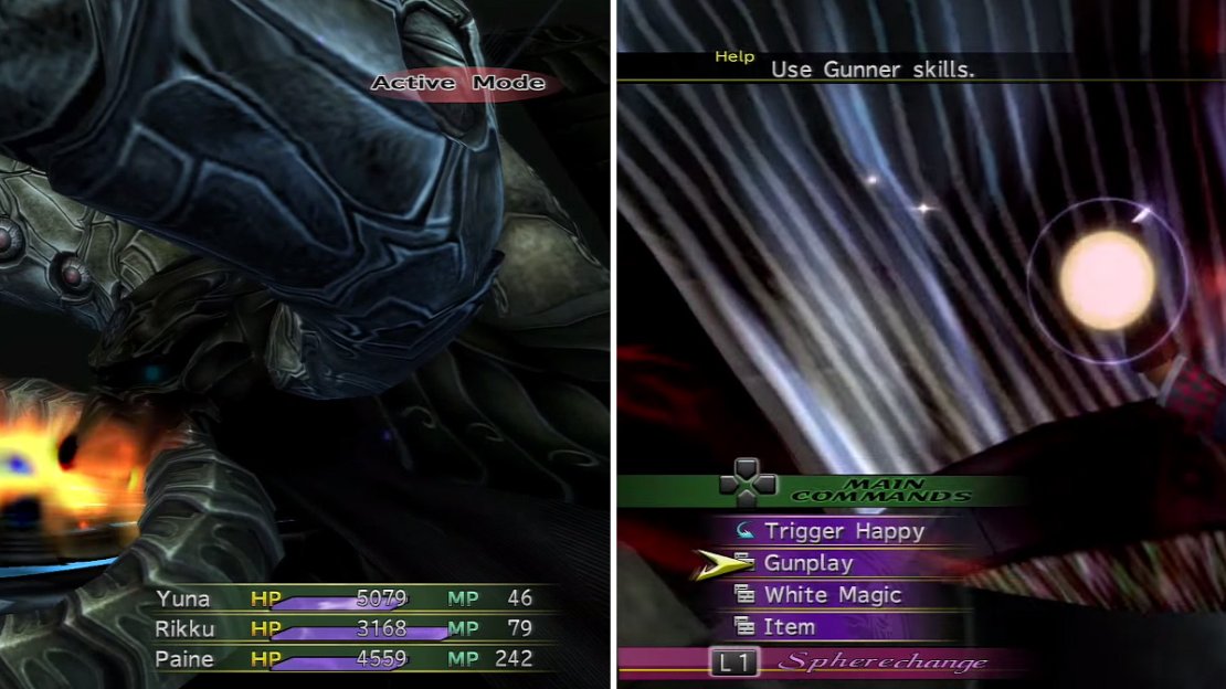 Having a Ribbon helps protect against Mors Certa (left) which is otherwise nasty. Nemo Ante Mortem Beatus (right) is the ultimate attack which deals moderate damage to all.