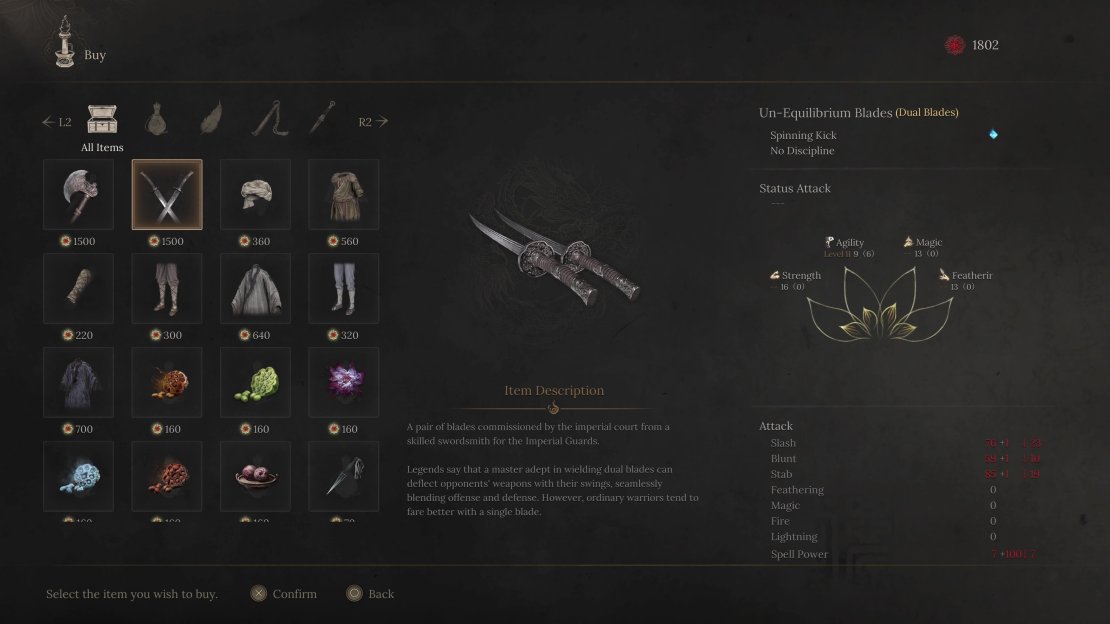 You’ll come across many different types of weapons in Wuchang, like the Dual Blades.