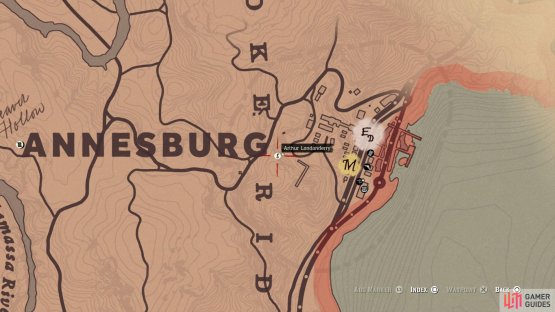 You’ll find information on Arthur at the Annesburg mine