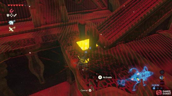 The metal box at the foot of the ramp can be manipulated