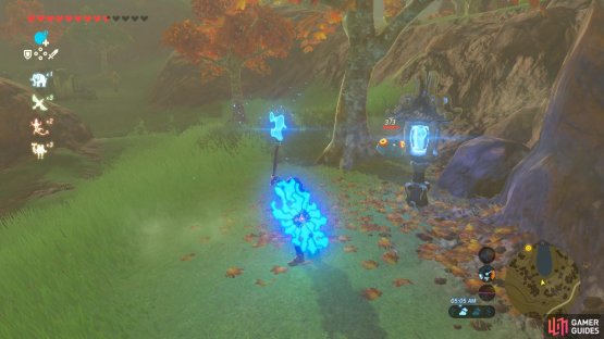 The best way to go is in a “U” shape around the lake area as shown on the minimap