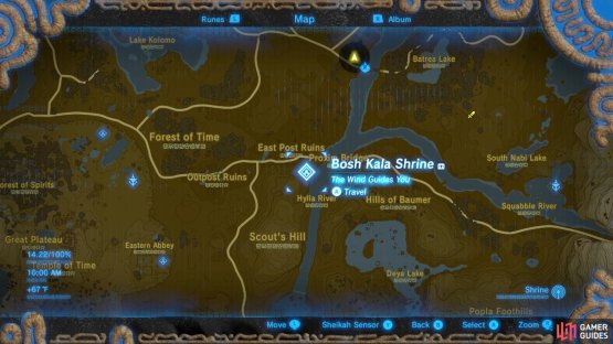 This is the location of Bosh Kala Shrine.
