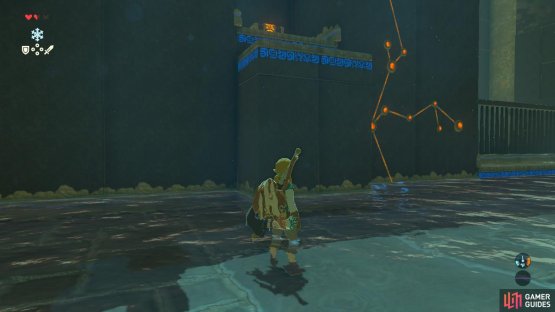 Create an ice block to close the gap