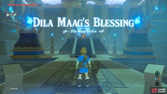 The shrine rewards you with treasure and a spirit orb