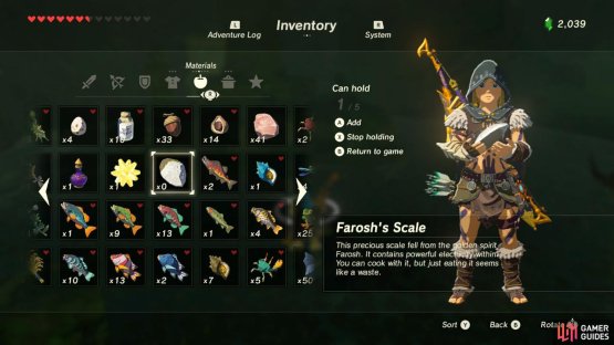 Offer up a scale from the dragon Farosh