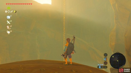 Behind the Tower you can see a circular, spiraling path. That is the path you’ll want to take if you want to do it the normal way