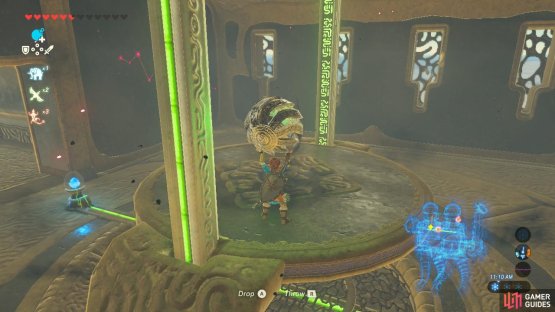 You can drop down to the floor with it safely to return to the platform