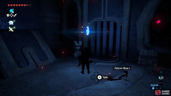 The torch is again in the furthest corner of the room