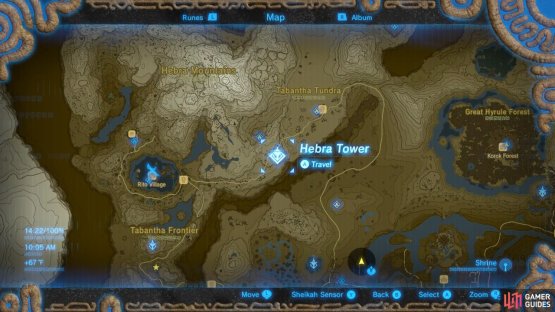 Here is the specific location of Hebra Tower