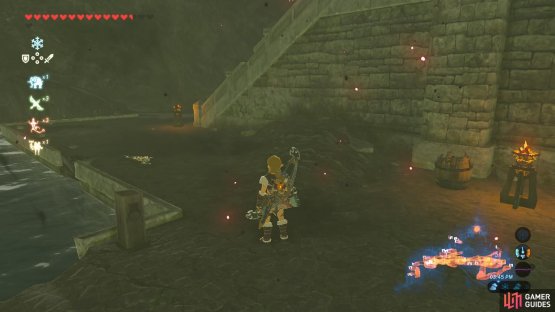 Simply follow the stairs up and through the tunnel
