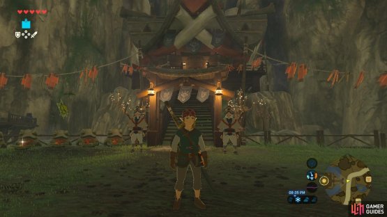 This is where Impa’s house is located. There are two guards, but they’ll let you through