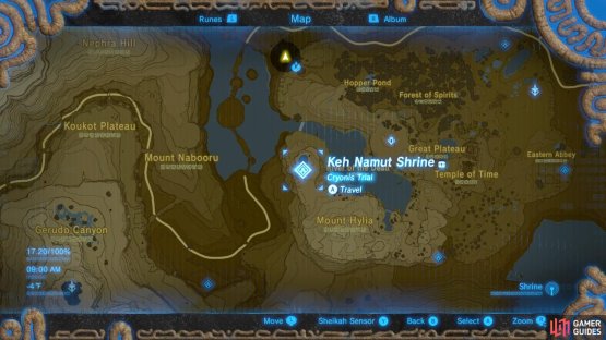 Here is the specific location of the Keh Namut Shrine