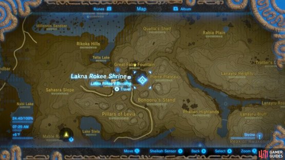 Here is the location of the Shrine