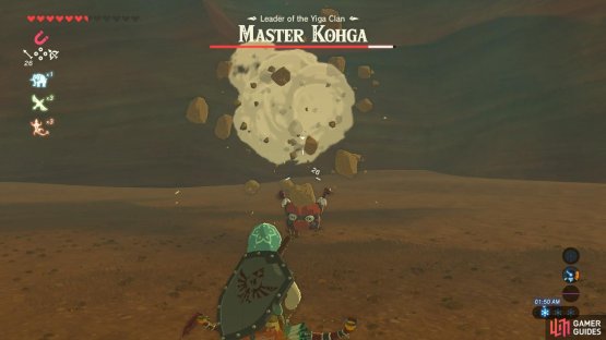 The boulder will deal massive damage