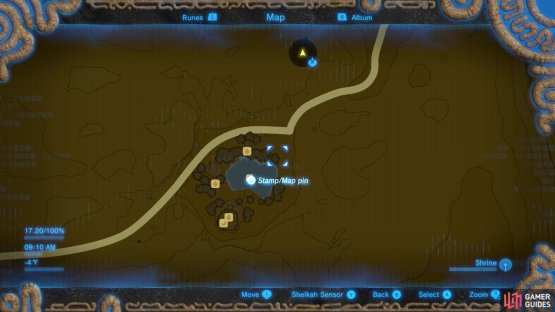 Kara Kara Bazaar is east of Gerudo Town