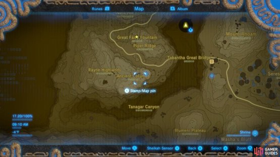 which is found south of Tabantha Tower.