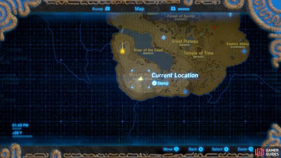 The summit is located here on the map