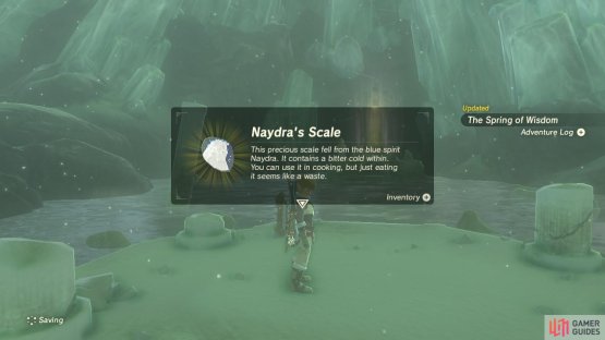 Grab the scale so you can offer it to the Goddess Statue