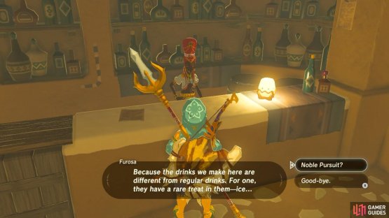 Speak with the bartender