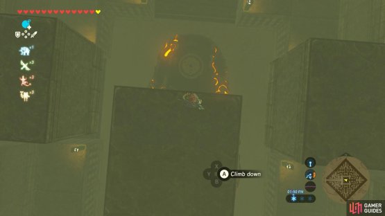 Run to the edge and the Shrine is beneath you