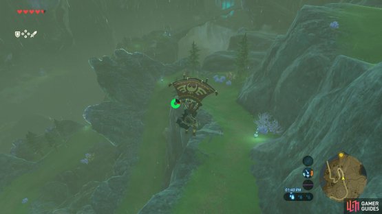 Bypass the last stretch of the path with your Paraglider!