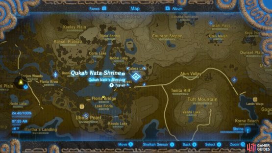 Here is the location of the Shrine