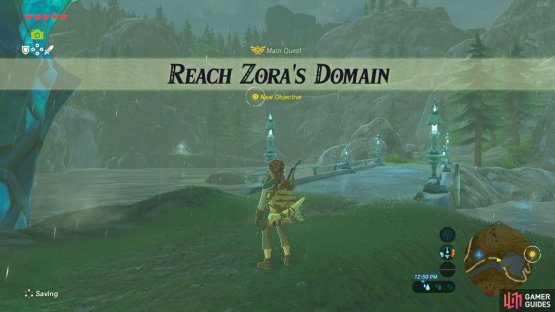 To get to the Zora’s Domain is a quest all on its own