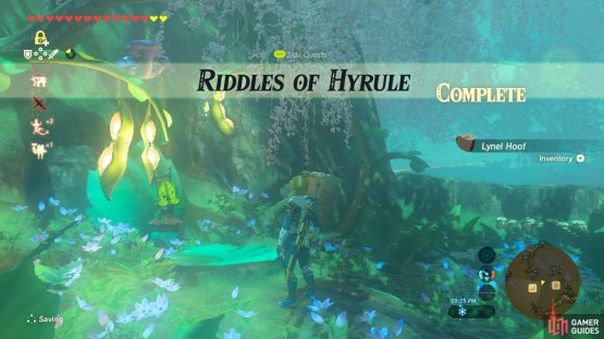 This sidequest is now complete