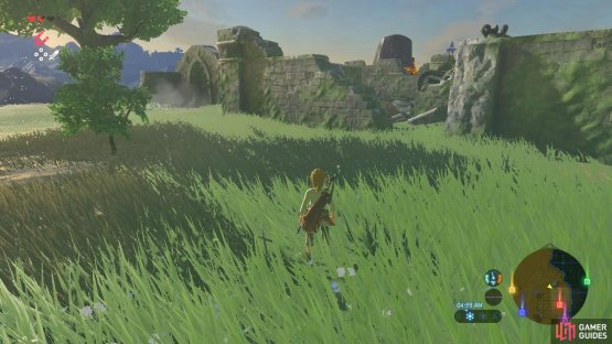 Shrines are easy to pick out from the vast landscape since they all glow like this