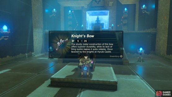 Grab the Knight’s Bow on your way out
