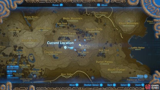 Here is the location of the rock slab