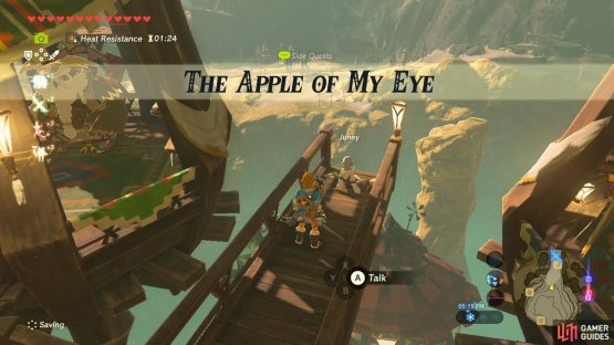 This is an extremely short and simple sidequest