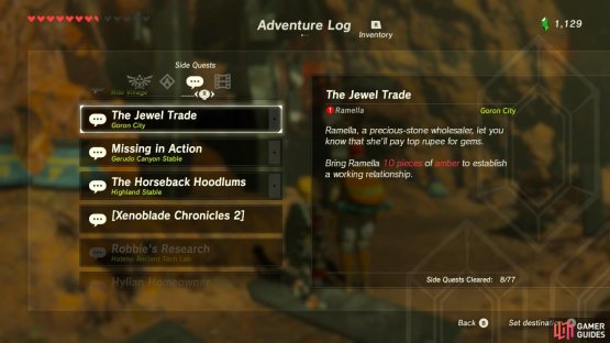 This is another simple fetch and trade sidequest