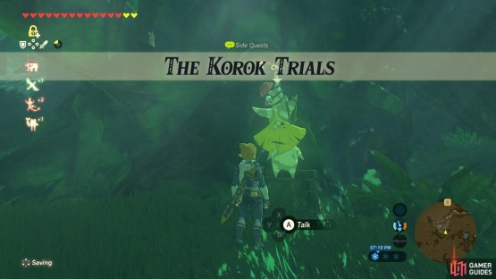 This sidequest just serves to show you the three Shrine Quests in this region