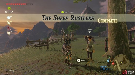 This sidequest is now complete