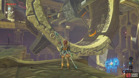 You can see the puzzle from the second floor but you will need to go up to the third floor to interact with it