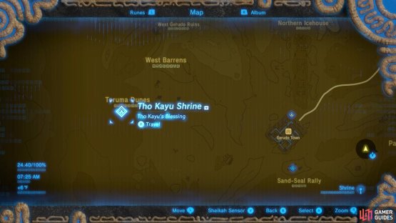Here is the location of the Shrine