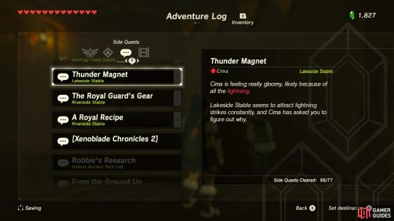 This sidequest is very simple. You don’t even have to leave the stable.