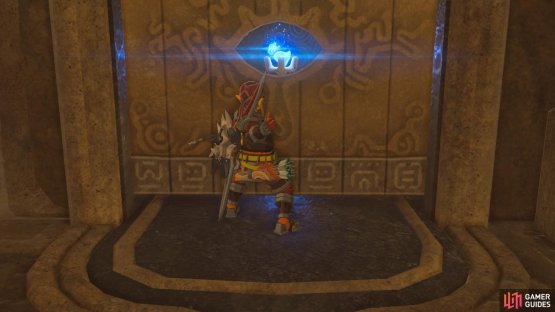 Aim carefully with a blazing arrow to open the doors