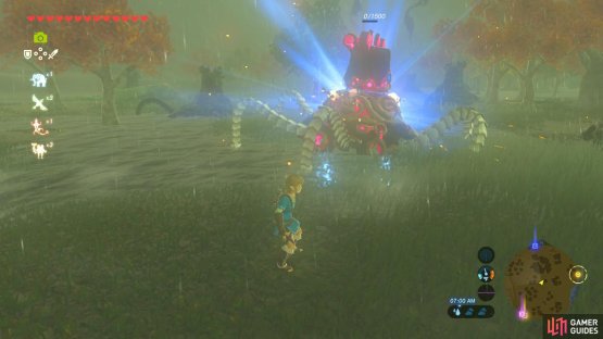 Defeat the two walking Guardian Stalkers