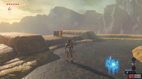 The treasure chest is on the left side of Vah Ruta’s back.