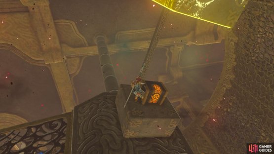 Use Stasis on the top block so it doesn’t pin down the treasure chest