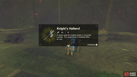 The Knight’s Halberd is a strong, good quality weapon to have