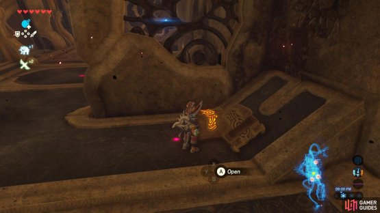 This chest is underneath the ramp