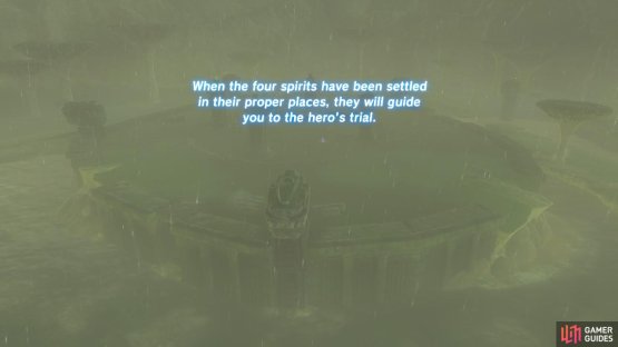 This Shrine Quest revolves around a plateau enshrouded with perpetual thunderstorm