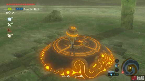 Then place the orb in this pedestal like normal