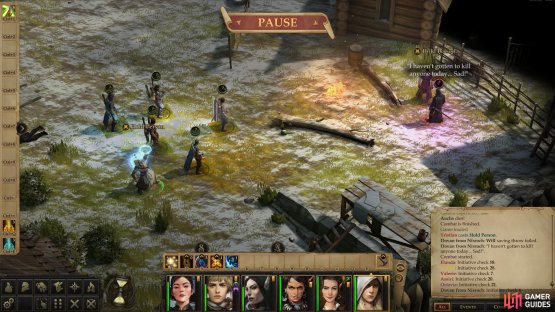 Dovan’s weak Will Save makes him vulnerable to Hold Person