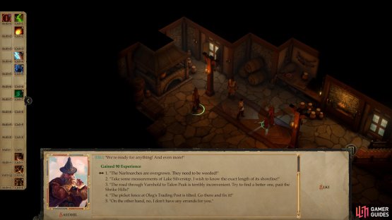 During the quest “A Task for the Sweet Teeth”, send the Sweet Teeth out to weed the Narlmarches to get an Emerald Necklace,