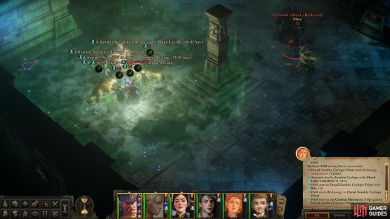 Kill a pair of Zombie Cyclops and a Zombie Cyclops Priest - a common assortment of foes in this area,